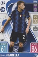 2021-22 Topps Match Attax UCL Nicolo Barella #340