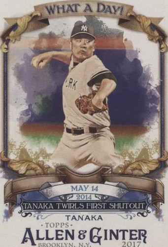 2017 Topps Allen & Ginter - Masahiro Tanaka #WAD-18