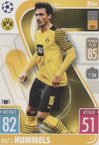 2021-22 Topps Match Attax UCL Mats Hummels #175