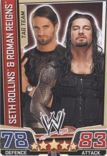 2013 Topps WWE Slam Attax Superstars - Roman Reigns Seth Rollins #165