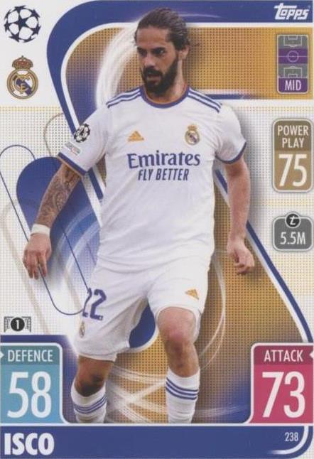 2021-22 Topps Match Attax UCL Isco #238
