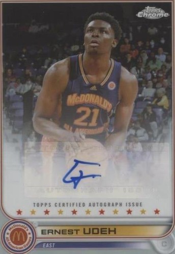 2022 Topps Chrome McDonald's All American - Ernest Udeh #CA-EU