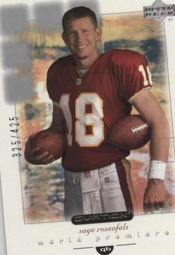 2001 Upper Deck Ovation Sage Rosenfels #123