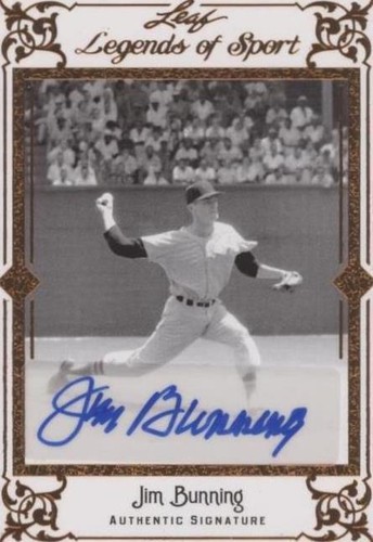 2012 Leaf Legends of Sport - Jim Bunning #BA-JB3