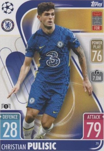 2021-22 Topps Match Attax UCL Christian Pulisic #79