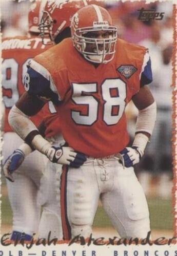 1995 Topps Hit List Football Card #2 Elijah Alexander (10404