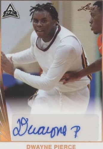 2021-22 Leaf Memories - Dwayne Pierce #BA-DP1