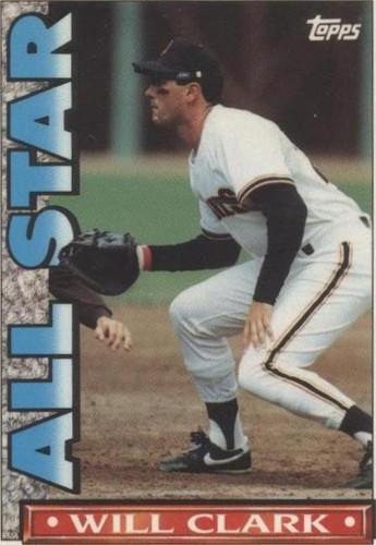 1990 Topps TV Glossy All-Star Set - Will Clark #34