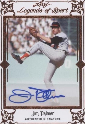 2012 Leaf Legends of Sport - Jim Palmer #BA-JP1