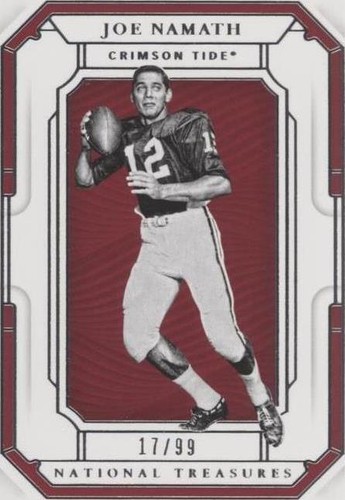 2019 Panini National Treasures Collegiate Joe Namath #20