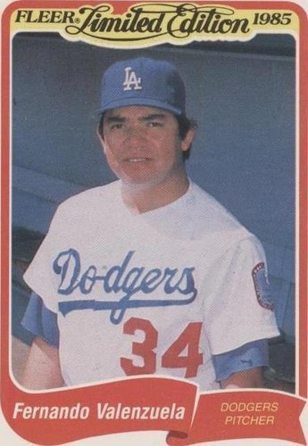 1985 Fleer Limited Edition Baseball Superstars - Fernando Valenzuela #42