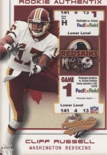 2002 Fleer Authentix Cliff Russell #128