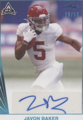 2021 Leaf Memories Javon Baker #BA-JB2