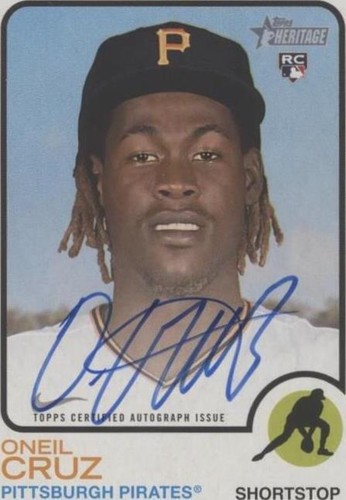 Oneil Cruz 2022 Topps Chrome Platinum Auto 71/99 #OCR Blue