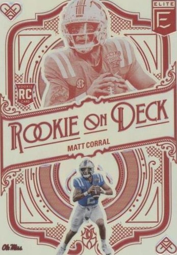 2022 Panini Donruss Elite Matt Corral #RD-3