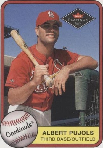 Albert Pujols 2001 Fleer Platinum Team Leaders Rookie Card