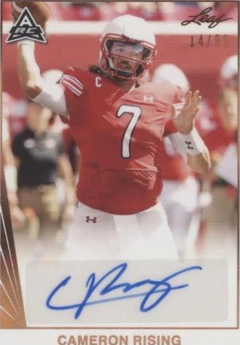 2021 Leaf Memories Cameron Rising #BA-CR1