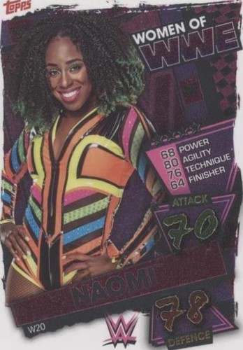 2021 Topps WWE Slam Attax - Naomi #W20