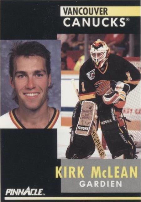 Pinnacle French 1991-92 - Kirk McLean #158