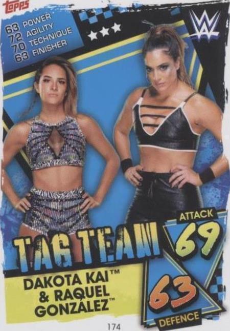 2021 Topps WWE Slam Attax - Dakota Kai Raquel Gonzalez #174
