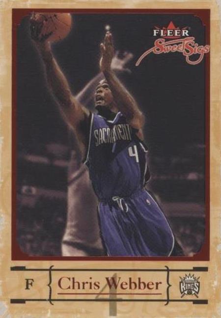 2004-05 Fleer Sweet Sigs - Chris Webber #71