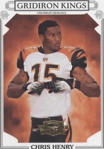 2007 Donruss Threads Chris Henry #PGK-8