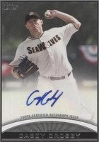 2012 Topps Pro Debut - Casey Crosby #PDA-CC