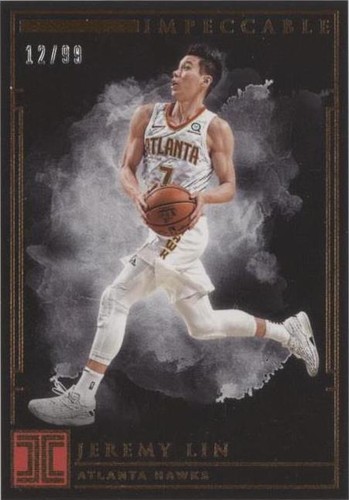 2018-19 Panini Impeccable - Jeremy Lin #13