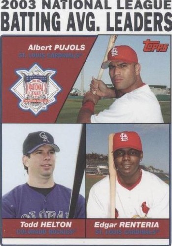 2004 Topps - Albert Pujols Edgar Renteria Todd Helton #343