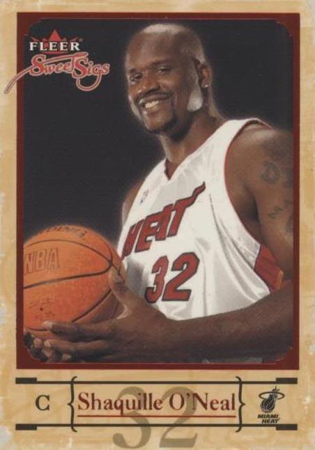Shaquille O'Neal Miami Heat Basketball Sports Trading Cards