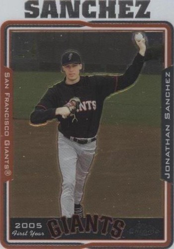 2005 Topps Chrome Update & Highlights - Jonathan Sanchez #UH177