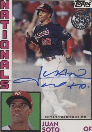 PSA 10 2019 TOPPS JUAN SOTO MAJOR LEAGUE MAT AUTO RED 10 JS