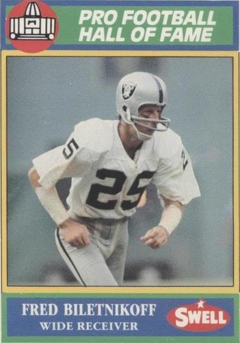 1990 Swell Pro Football Hall of Fame Fred Biletnikoff #146