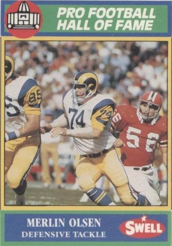 1990 Swell Pro Football Hall of Fame Merlin Olsen #116