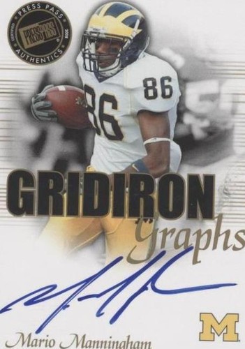 2008 Press Pass SE Mario Manningham #GG-MM2