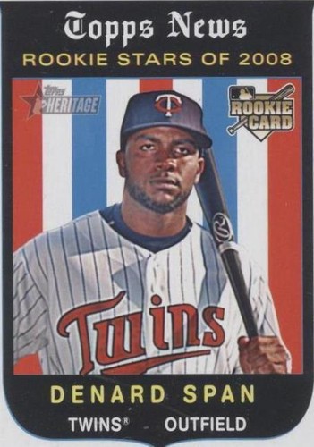 2008 Topps Heritage High Number - Denard Span #567