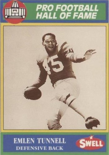 1990 Swell Pro Football Hall of Fame Emlen Tunnell #64