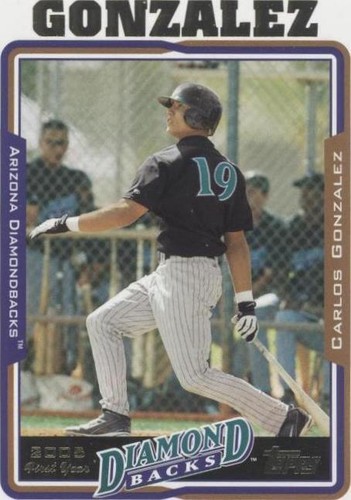 2005 Topps Updates & Highlights - Carlos Gonzalez #UH298
