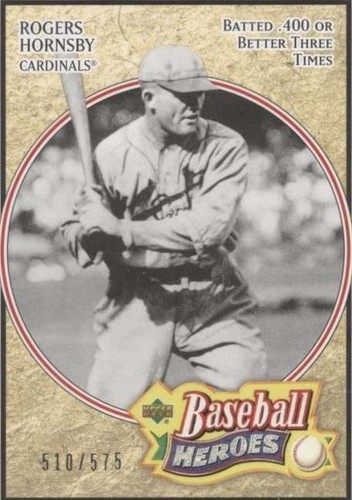 2005 Upper Deck Baseball Heroes - Rogers Hornsby #171