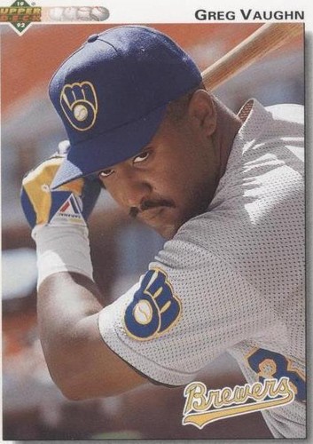 メジャーリーグ　カード　Greg Vaughn 1990 Topps Greg Vaughn 57 Future Star Rookie Milwaukee