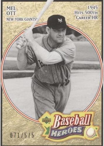2005 Upper Deck Baseball Heroes - Mel Ott #159