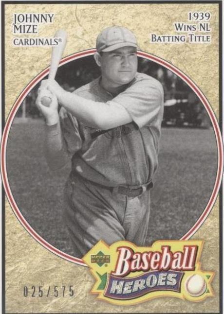 Héroes de béisbol Upper Deck 2005 - Johnny Mize #141