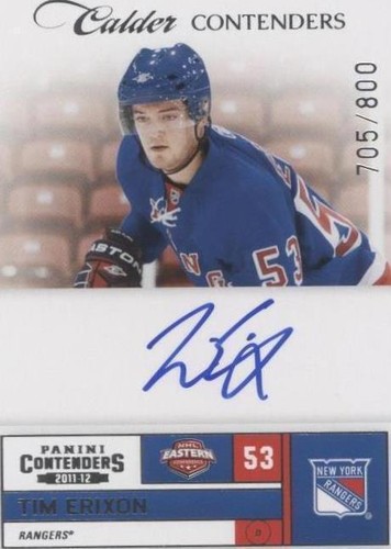 2011-12 Panini Playoff Contenders - Tim Erixon #233