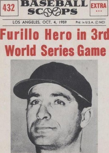 1961 Nu-Cards Baseball Scoops - Carl Furillo #432