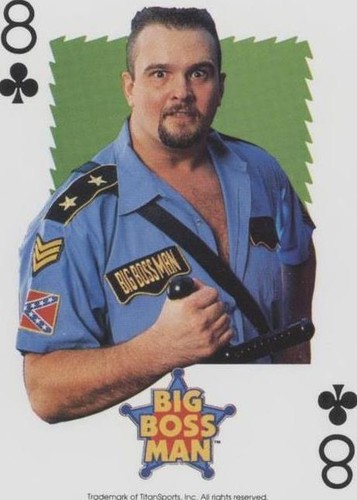 1991 U.S. Playing Card WWF - Big Boss Man #8C