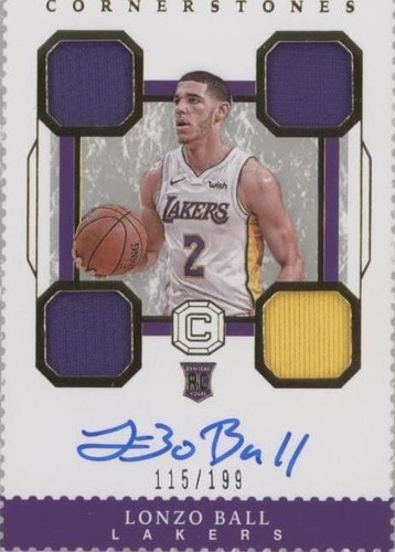 2017-18 Panini Revolution RC Fractal #111 Lonzo Ball Lakers