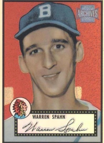 2001 Topps Archives Reserve - Warren Spahn #77