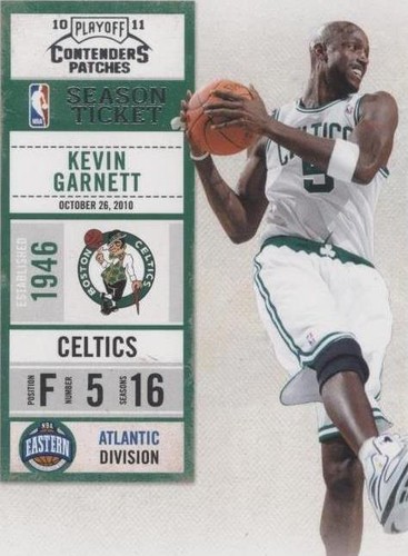 2010-11 Playoff Contenders Patches - Kevin Garnett #55