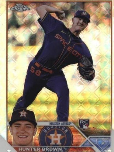 2023 Topps Chrome Logofractor Edition - Hunter Brown #197