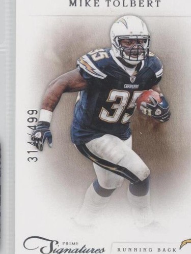 2011 Panini Prime Signatures Mike Tolbert #127